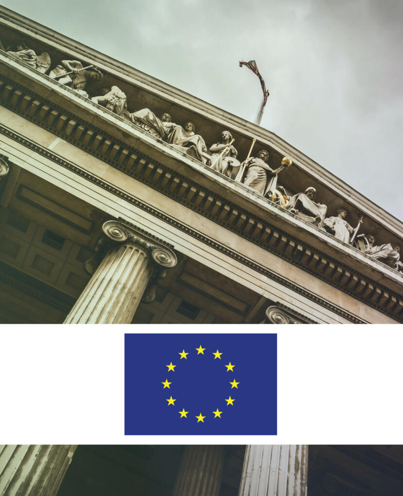 A stately building in a classic architectural style with prominent columns and statues, reflecting a court. A white banner with the flag of the European Union is placed over the image, showing that this policy monitor item is about an act or bill in the European Union.

Een statig gebouw in een klassieke bouwstijl met prominente zuilen en standbeelden, die een hof van justitie weerspiegelen. Een witte banner met het de vlag van de Europese Unie is over de afbeelding geplaatst om aan te geven dat dit beleidsmonitor item over een wet of wetsvoorstel in Europa gaat.