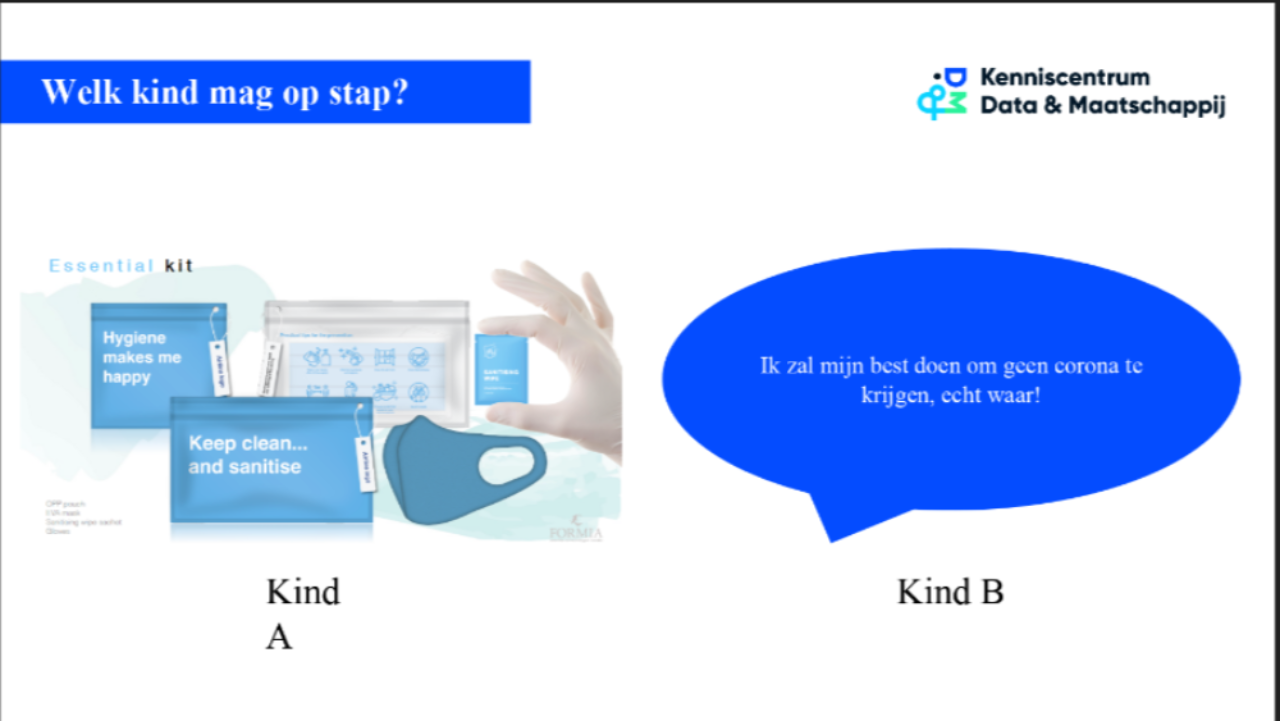 Presentatie slide - welk kind mag op stap