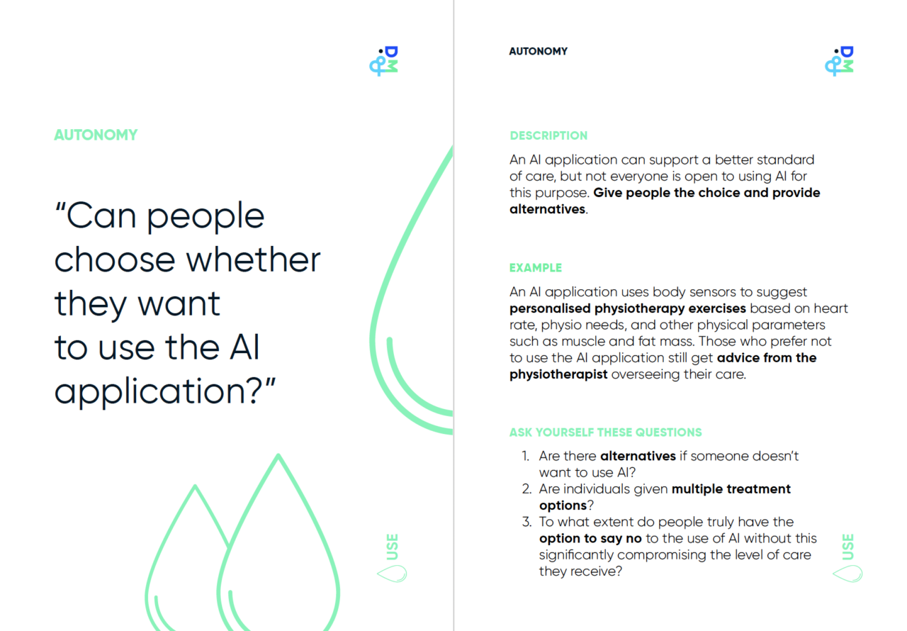 AI Blind Spots Healthcare workshop card on autonomy.