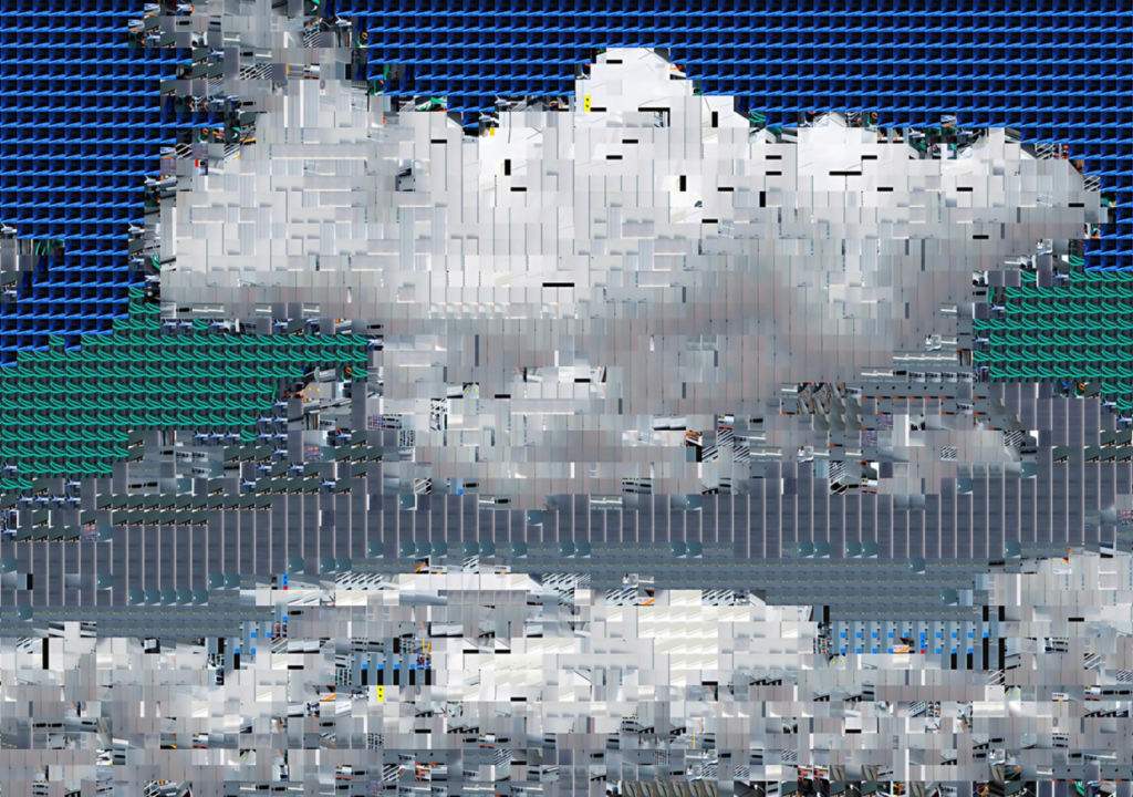 A mosaic-like image of clouds, made of server and data center components, symbolizing the hidden physical infrastructure of cloud computing.

Een mozaïekachtig beeld van wolken, opgebouwd uit server- en datacentercomponenten, dat de verborgen fysieke infrastructuur van cloudcomputing symboliseert.