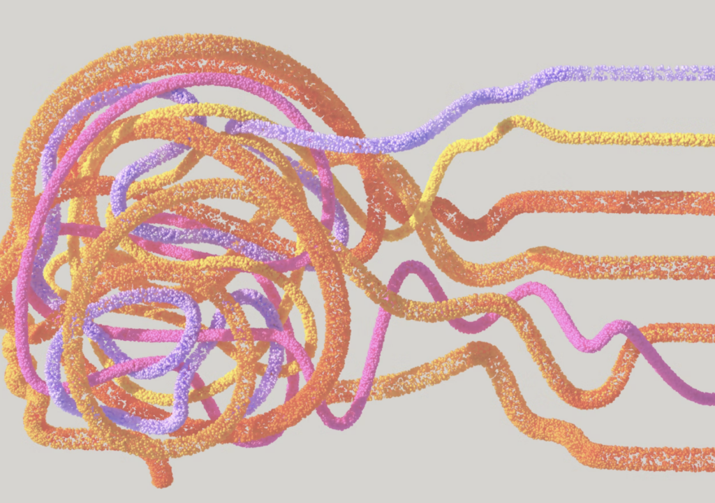 NL: Een artistieke illustratie van kunstmatige intelligentie (AI). Deze afbeelding laat zien hoe AI mensen kan helpen de complexiteit van biologie te begrijpen. De afbeelding is gemaakt door kunstenaar Khyati Trehan als onderdeel van het Visualising AI-project van Google DeepMind.

An artist’s illustration of artificial intelligence (AI). This image depicts how AI can help humans to understand the complexity of biology. It was created by artist Khyati Trehan as part of the Visualising AI project launched by Google DeepMind.